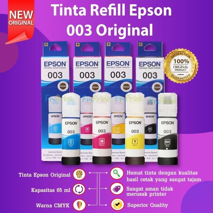 FixPrint EPSON 003 Tinta Original Printer L1210 L3116 L3210 L3156 L5190 L5296