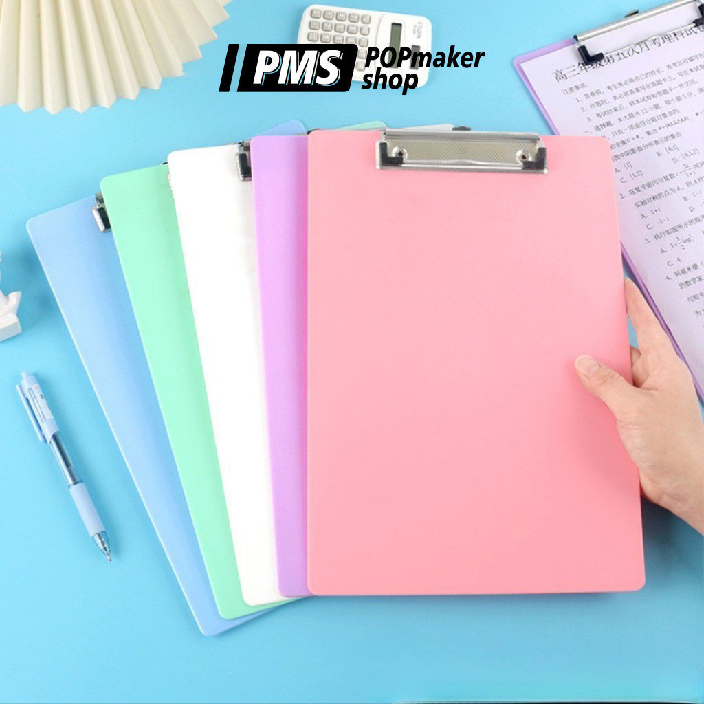 POPmaker Clipboard A5 Plastik Pastel Klip Rapi