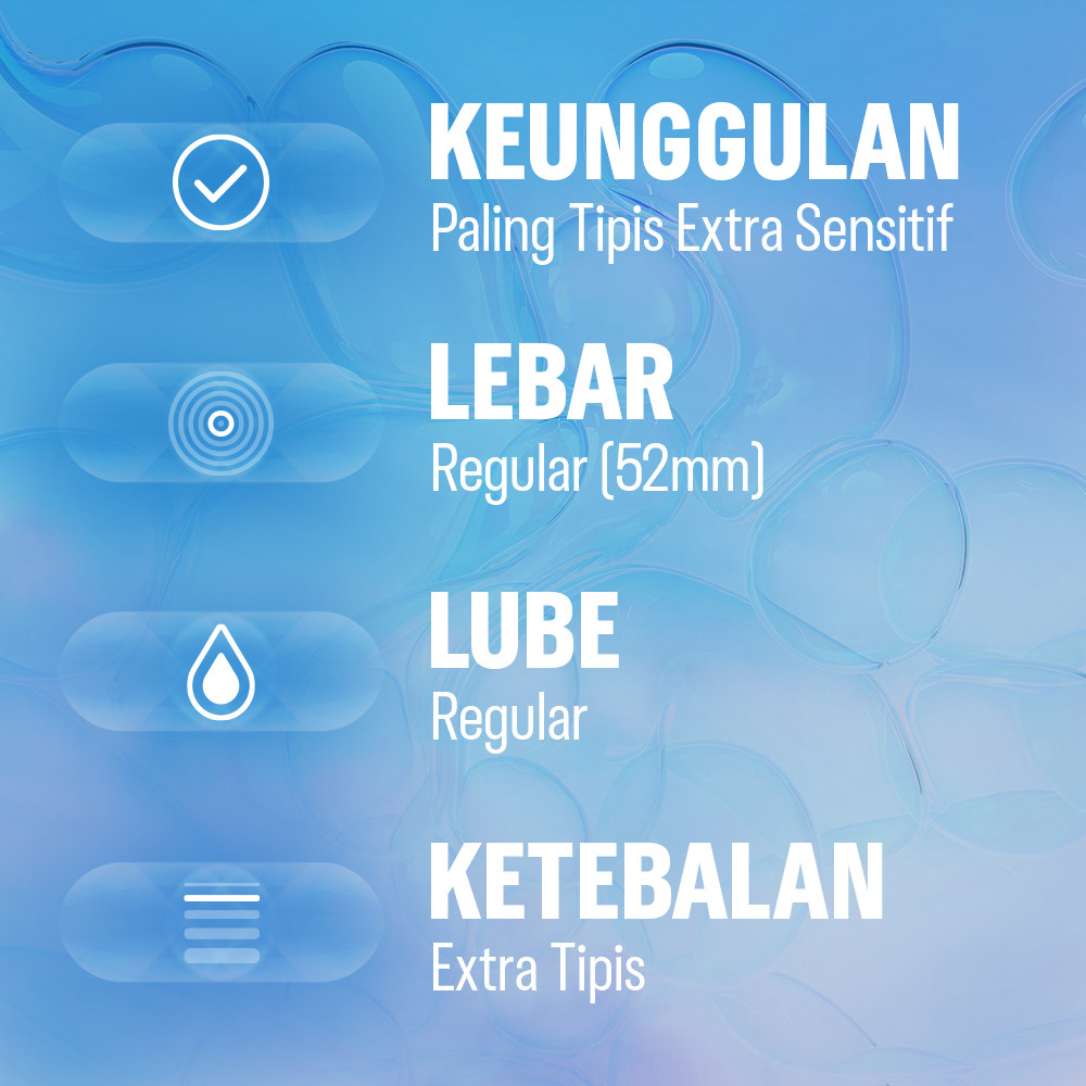 Durex Invisible Kondom Super Tipis Kondom Aman Pria 2s - Extra Thin Condom - Gambar 3