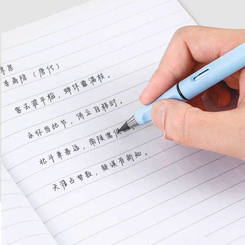 UHOUSE Pensil Ajaib 10pcs Tanpa Rautan / Set Pensil Mekanik Warna Pastel / Eternal Pencil - Gambar 4