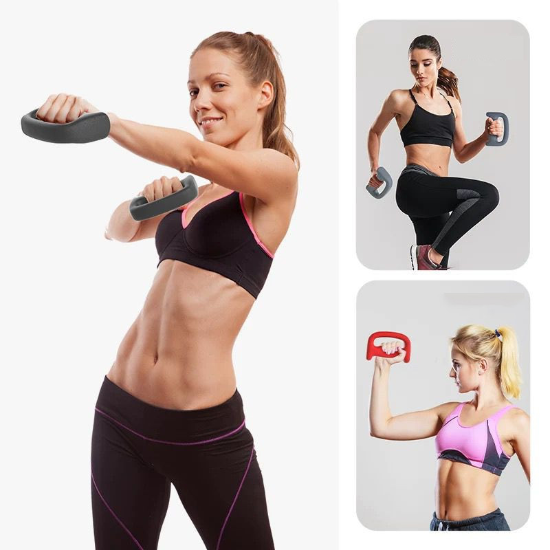 Dumbbell Barbel Sepasang 1 Kg dan 1,5 Kg Vinyl Neoprene Anti Slip untuk Olahraga di Rumah - Gambar 3