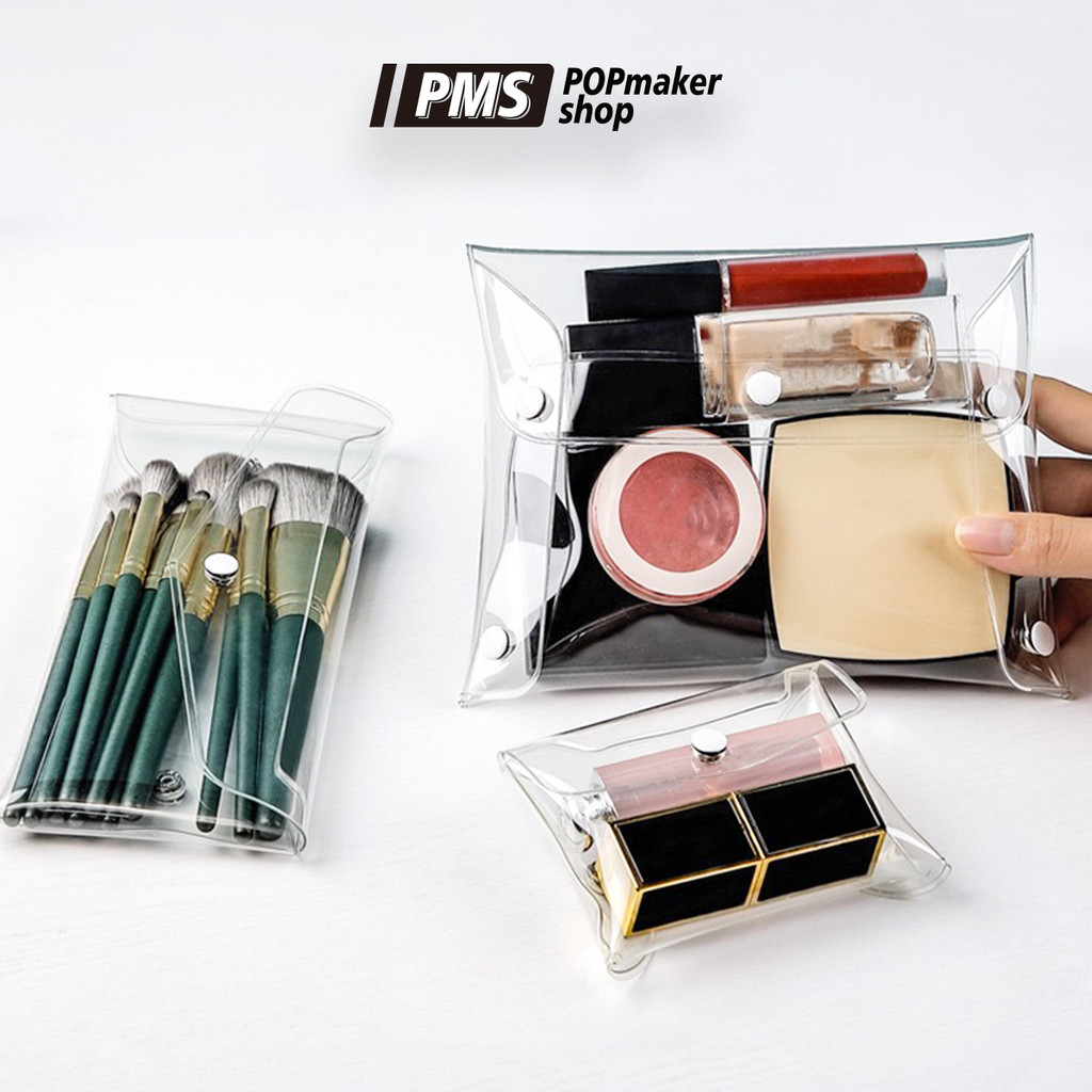 POPmaker Pouch Kosmetik Transparan Mika Praktis