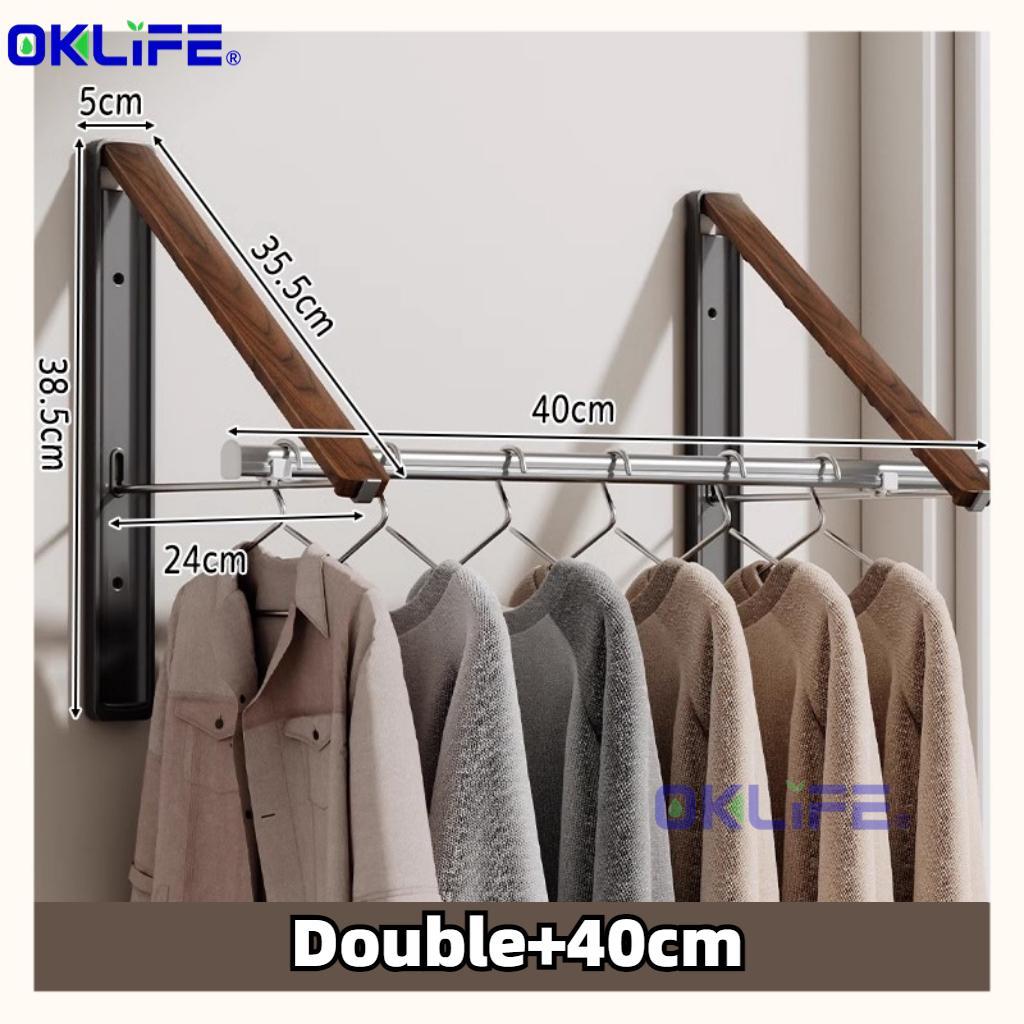 Wall-Mounted Telescopic Foldable Clothes Drying Rack view 10