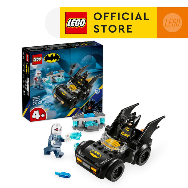 LEGO Super Heroes 76301 Batman & Batmobile vs. Mr. Freeze (63 Pieces), Building Block, Toys, Bricks