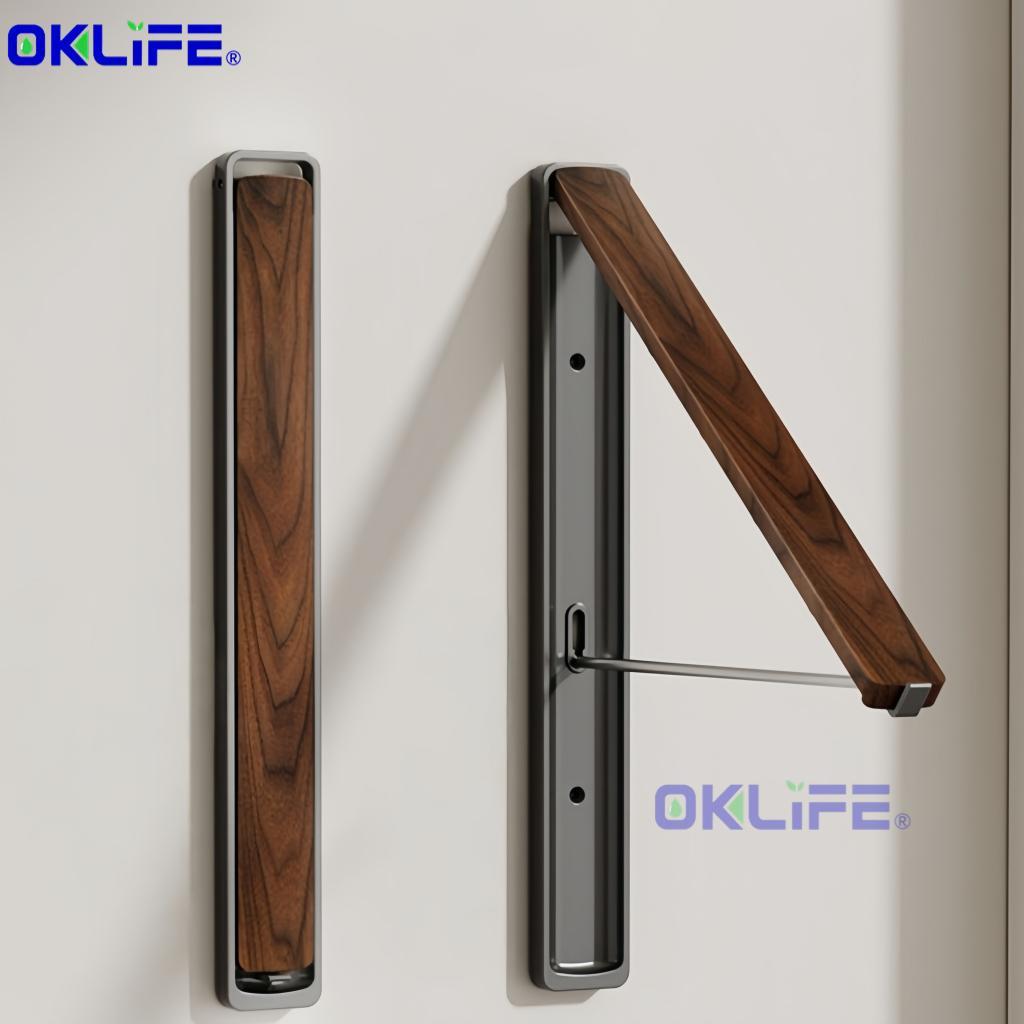 Wall-Mounted Telescopic Foldable Clothes Drying Rack alternate view