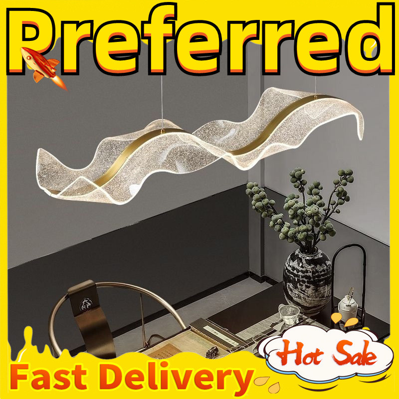 Wave Unique Design Dining Light Bar Counter Light Pendant Light Drop ...