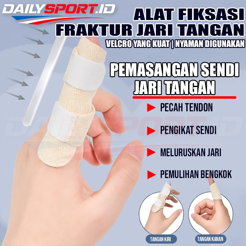 Pelindung Fixator Jari Tangan untuk Cedera Keseleo dan Pemulihan Sendi Penahan Jari Tangan Nyaman Dipakai Harian untuk Anak dan Dewasa