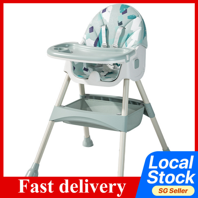 Multifunctional Baby Dining Chair with Adjustable Tray Detachable Legs ...