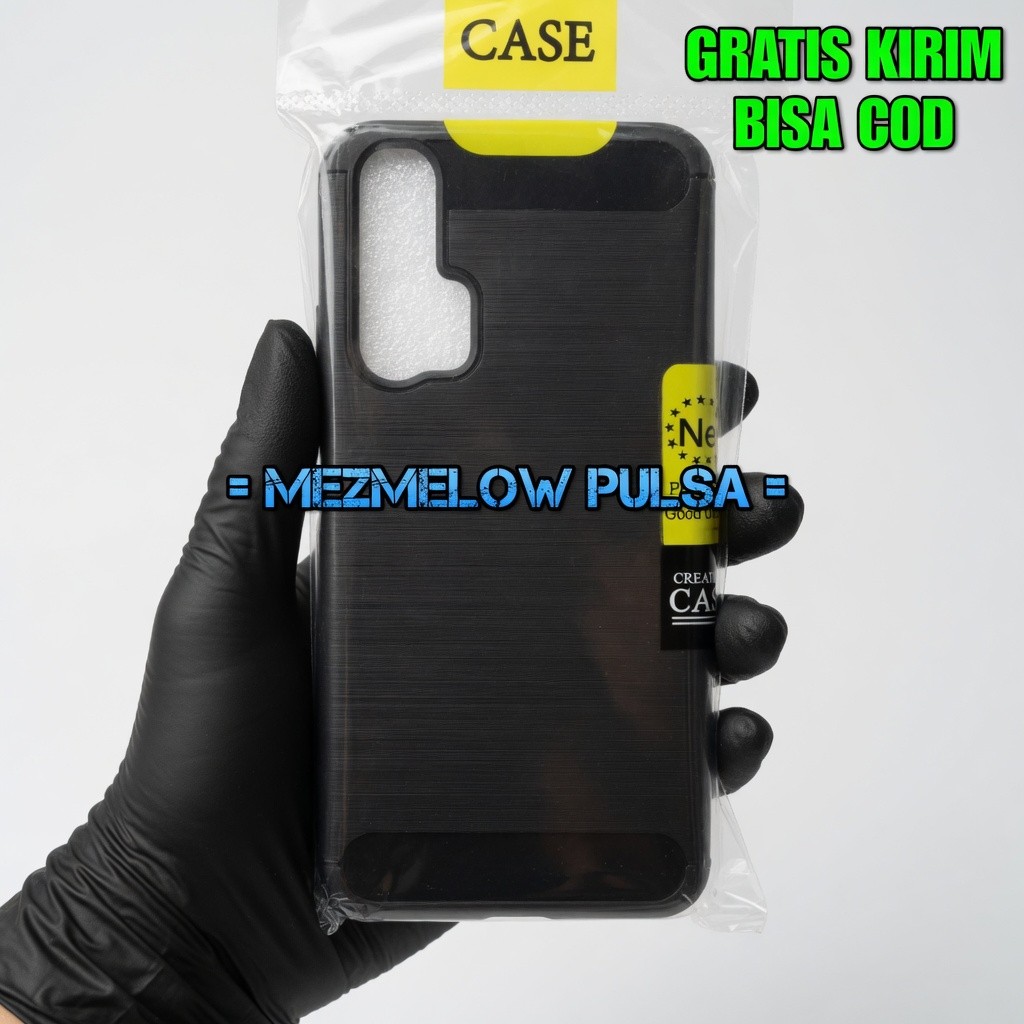 Silicone Fiber Carbon Casing Caseng Softcase HUAWEI Nova 5T / NOVA 5T PRO / HONOR 20 / HONOR 20 PRO