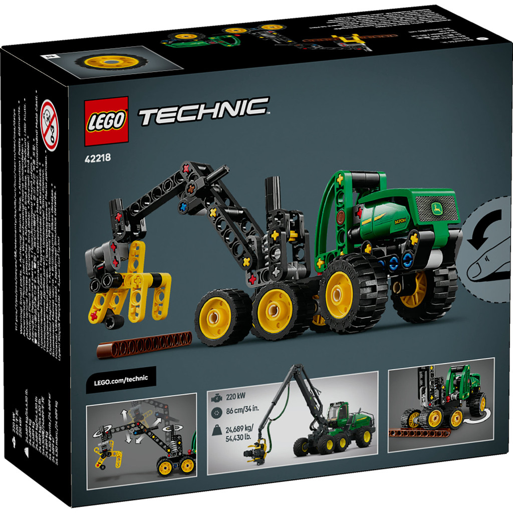 LEGO Technic 42218 John Deere 1470H Wheeled Harvester (117 Pieces), Building Block, Toys, Bricks - Gambar 4