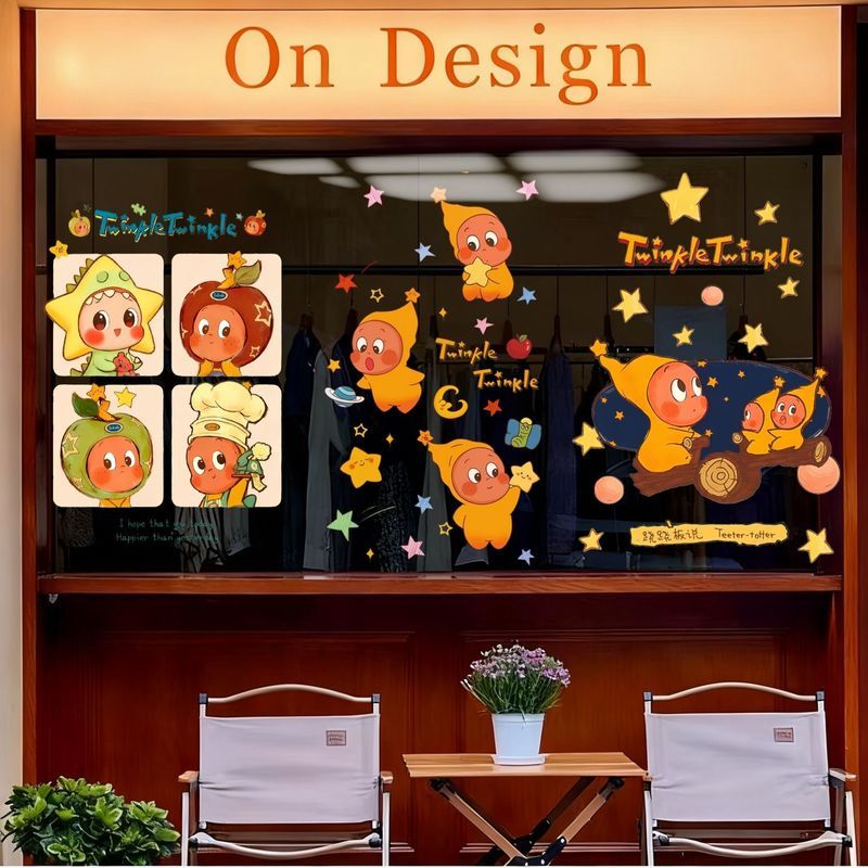 2026 Creative Twinkle Twinkle Window Stickers Year of the Horse Star ...