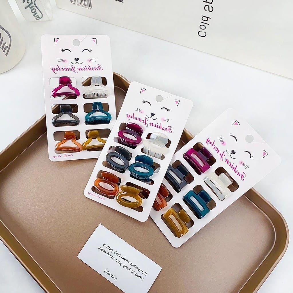 POPmaker Jedai Rambut 6 Pcs Minimalis Korea - Gambar 2