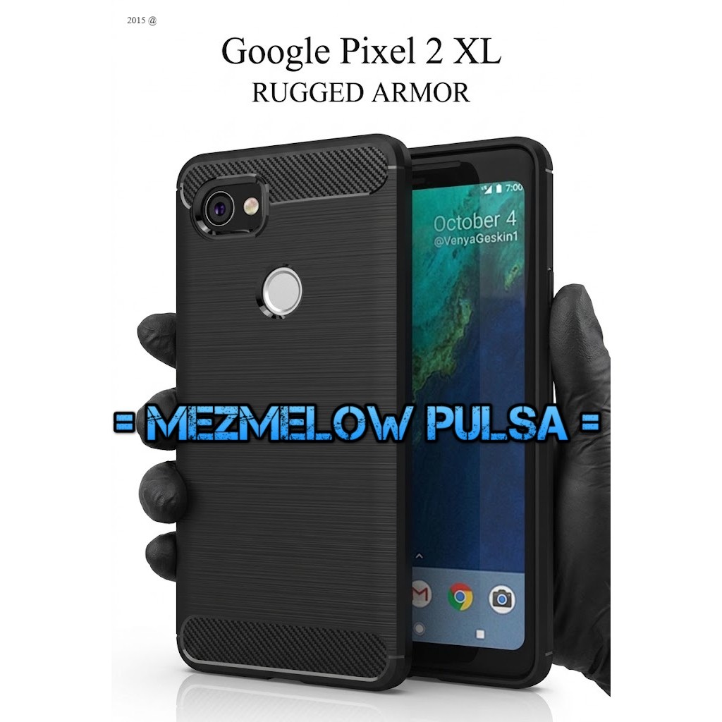 TPU Fiber Carbon Case Caseng Casing Softcase Case Google Pixel 2XL / Google Pixel 2 XL