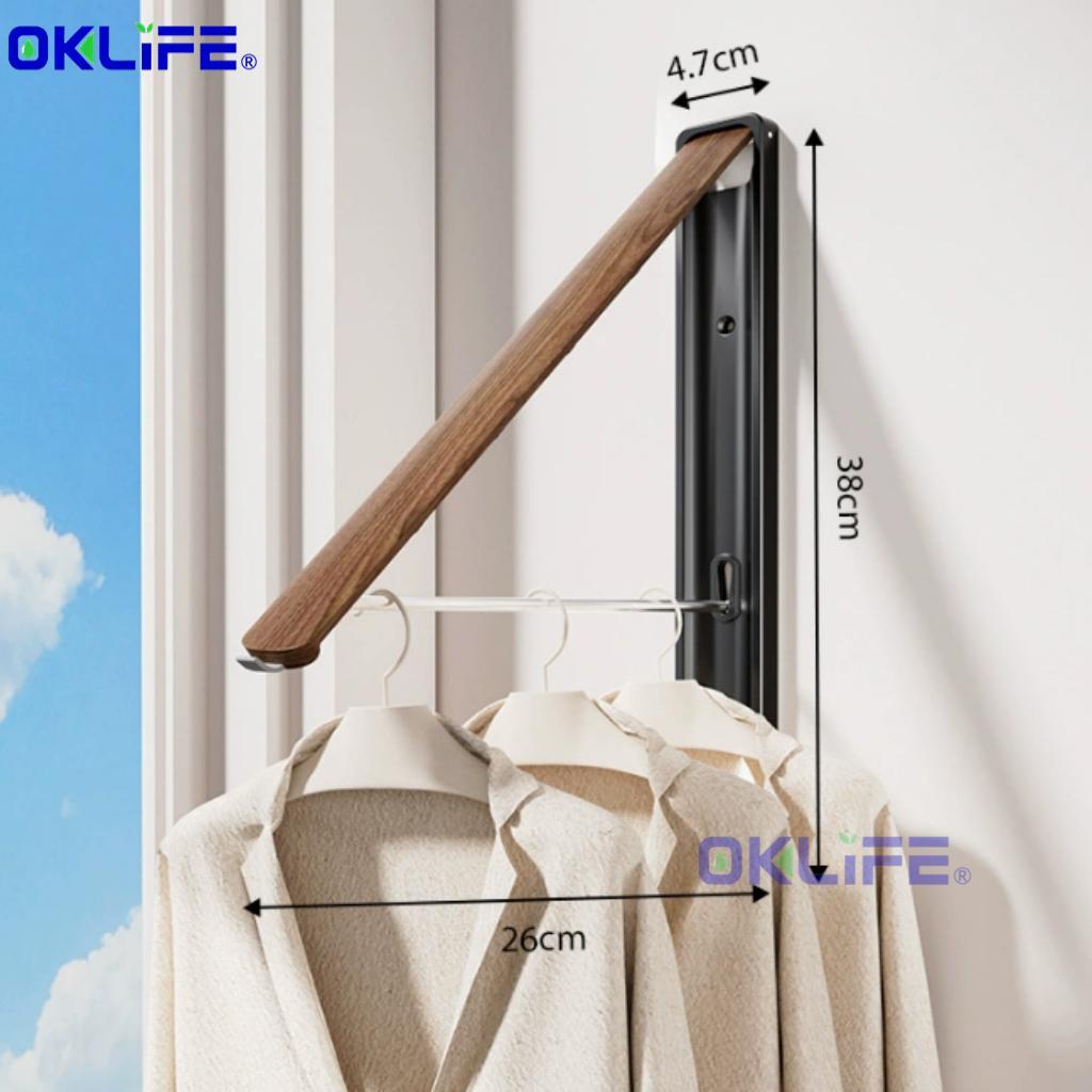 Wall-Mounted Telescopic Foldable Clothes Drying Rack view 12