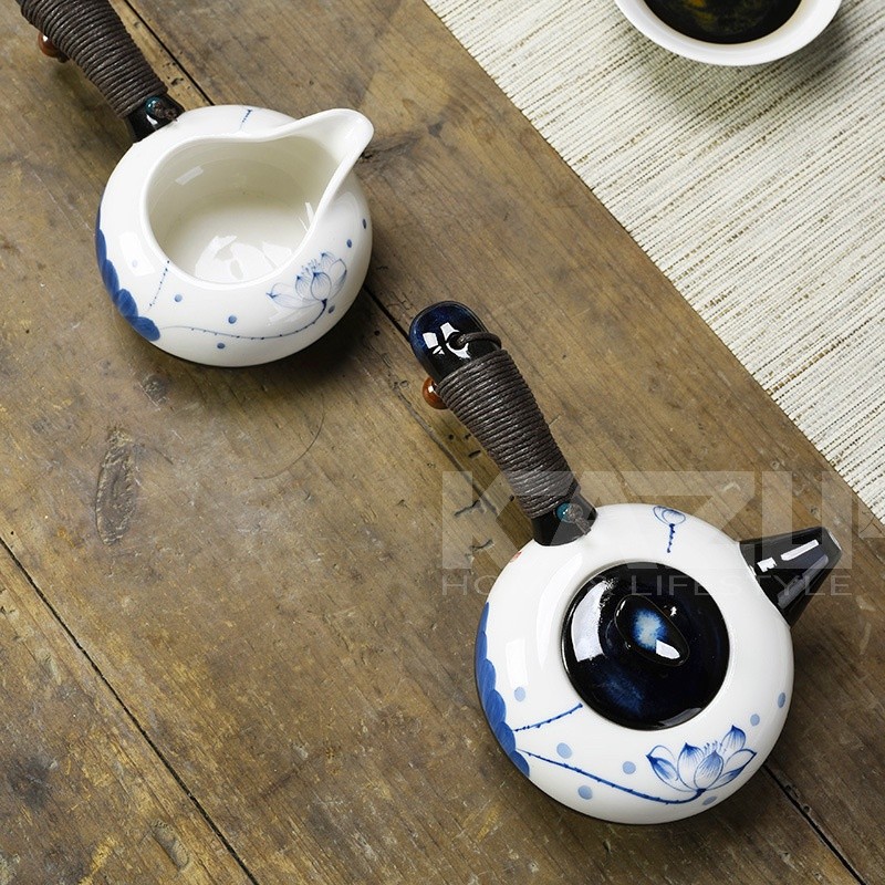 PUSAT17 CHINESE TEAPOT SET K10 LUXURY LOTUS MOTIF TEA POT MEWAH SET HADIAH KADO SPECIAL SOUVENIR GIFT BOX - Gambar 4