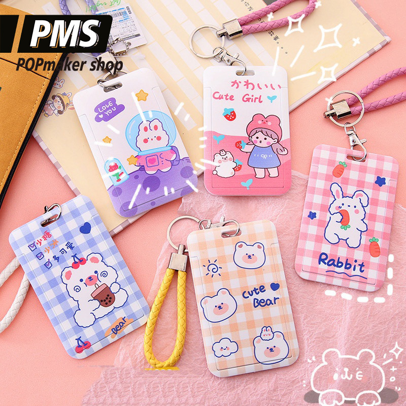 POPmaker ID Card Holder Bunga H617 Plastik Lucu