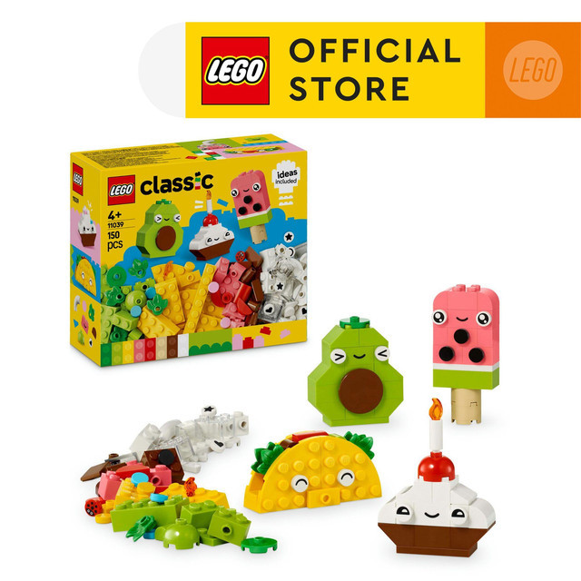 LEGO Classic 11039 Creative Food Friends (150 Pieces), Mainan Anak Perempuan, Building Block, Toys