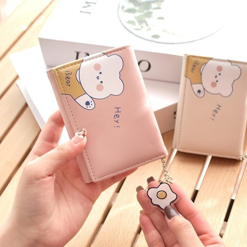 POPmaker shop Dompet Lipat Mini Wanita A86 / Dompet Motif Animal Import​ - Dompet Portabel Fashion yang Lucu dan Praktis COD - Gambar 4