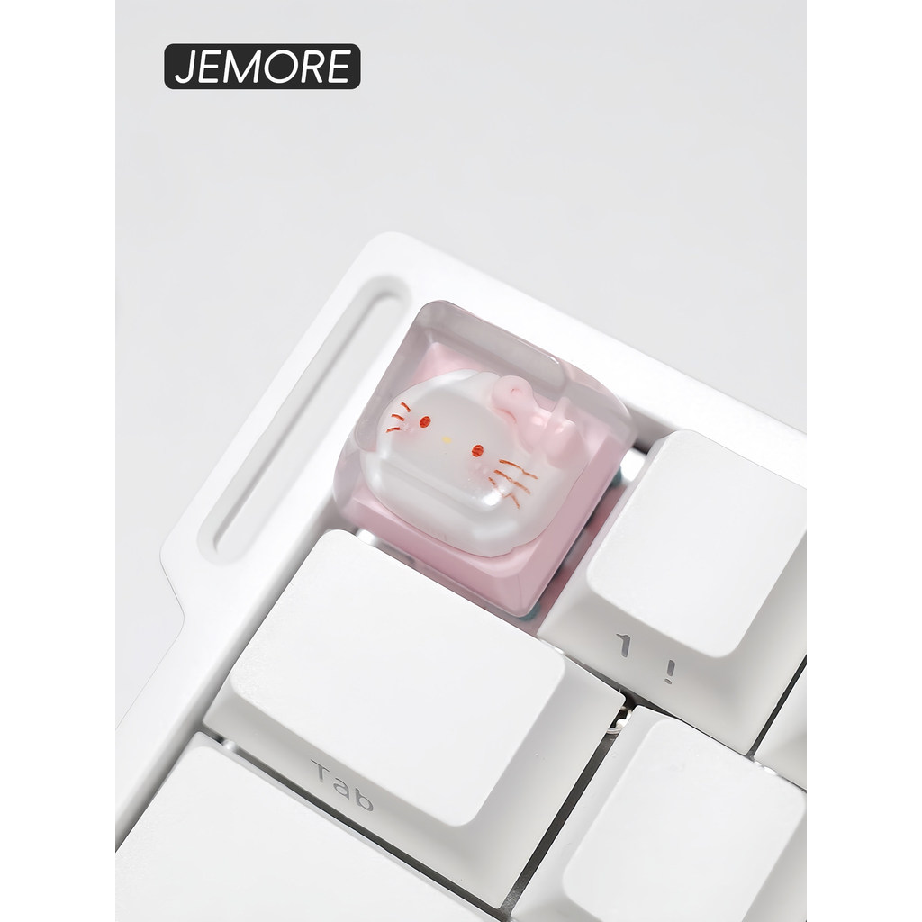 keycaps custom keycaps Kitty kitty Keycap Single Resin Epoxy Cross Port ...