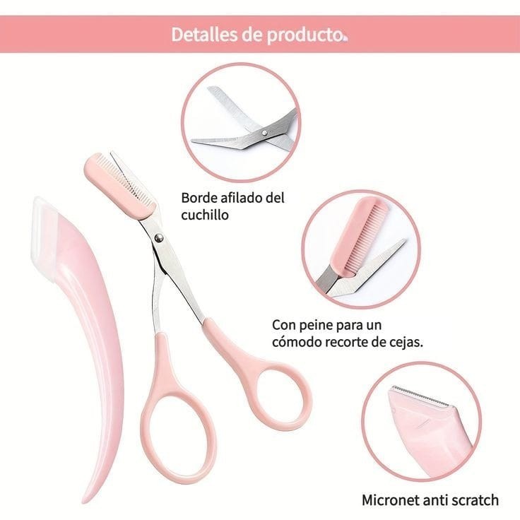 POPmaker Set Gunting Alis Pisau Cukur Presisi - Gambar 3