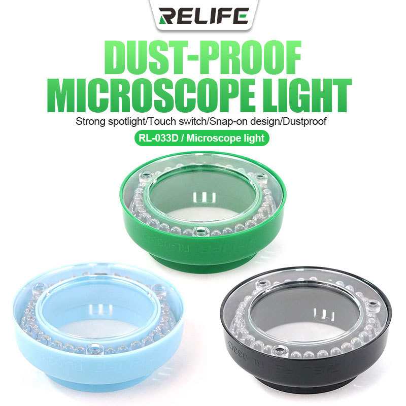 Relife RL-033D Dust-proof Microscope Light Strong Spotlight Touch ...