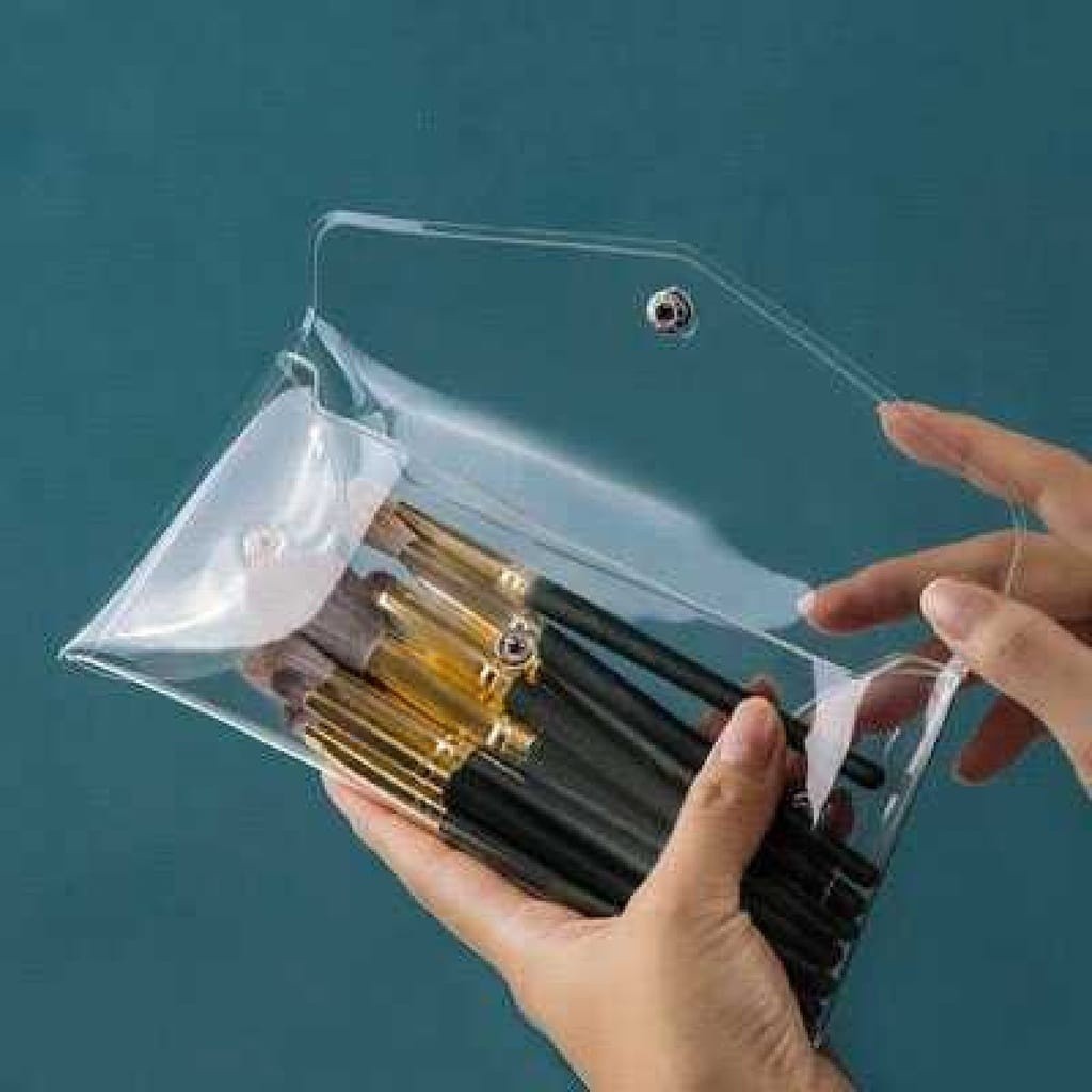POPmaker Pouch Kosmetik Transparan Mika Praktis - Gambar 4