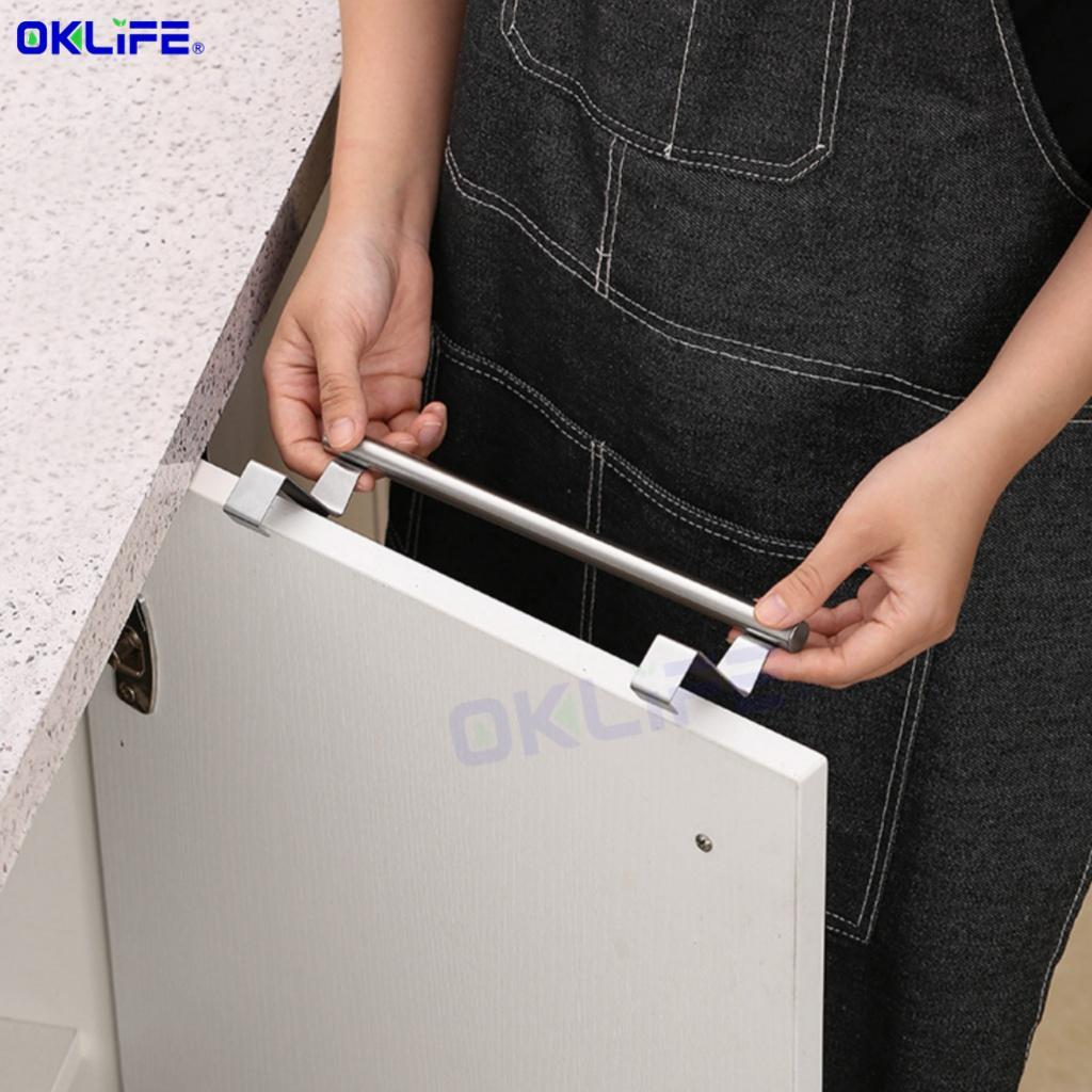 Stainless Steel Towel Rack Bathroom Kitchen and Bath Hanging Rack Towel Holder No-Drill Towel Bar Wall-Mounted view 5