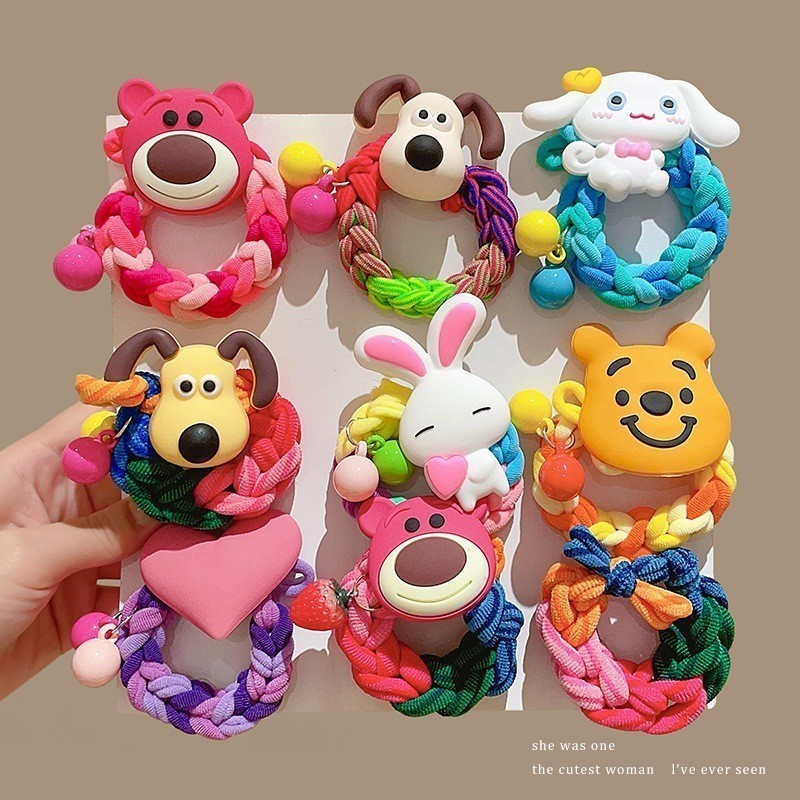 POPmaker Ikat Rambut Kartun Anak Aman Lucu - Gambar 2
