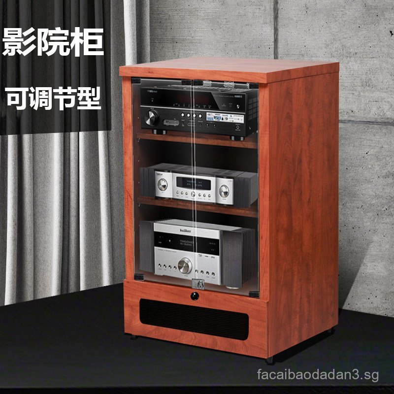 Jiesheng Amplifier Cabinet Wooden Amplifier Rack KTV Audio Video Stand ...
