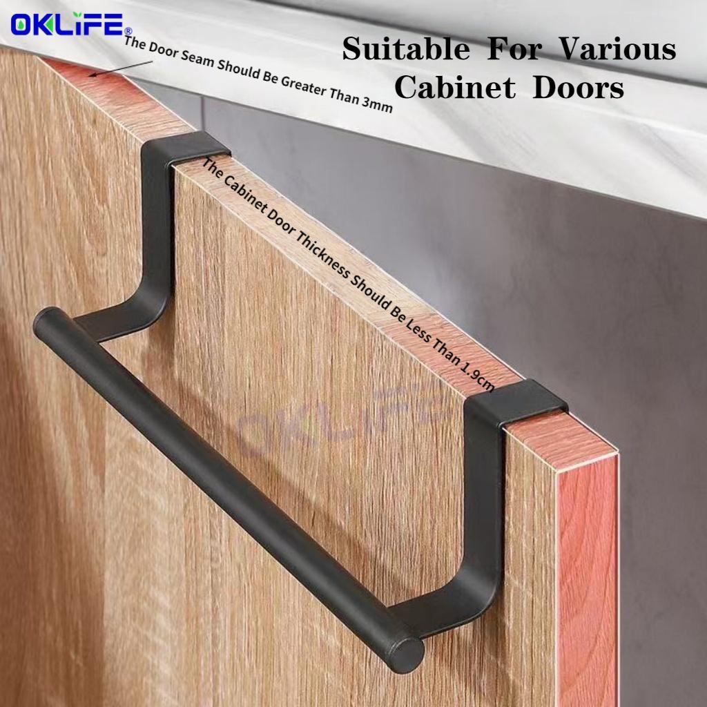 Stainless Steel Towel Rack Bathroom Kitchen and Bath Hanging Rack Towel Holder No-Drill Towel Bar Wall-Mounted view 6