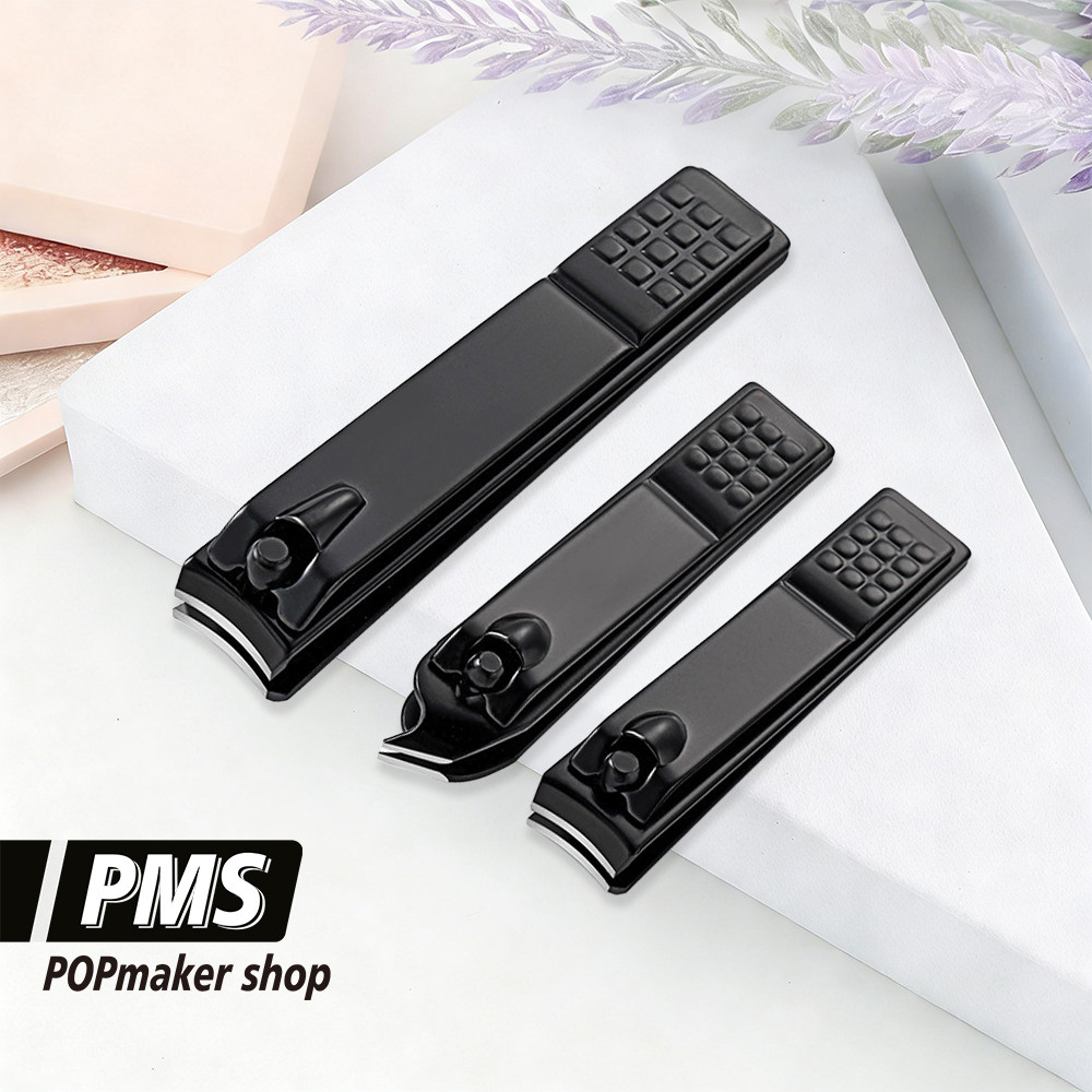 Gunting Kuku Stainless Hitam Presisi COD