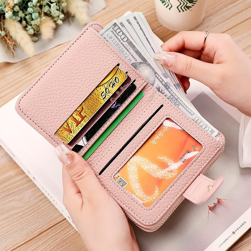 POPmaker shop Dompet Lipat Wanita Model Kotak A87 / Dompet Kartu Multifungsi​ - Dompet dengan Bahan Premium yang Elegan dan Praktis COD - Gambar 3