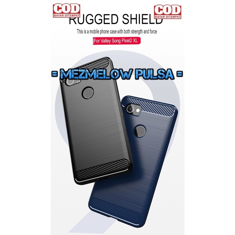 TPU Fiber Carbon Case Caseng Casing Softcase Case Google Pixel 2XL / Google Pixel 2 XL - Gambar 3