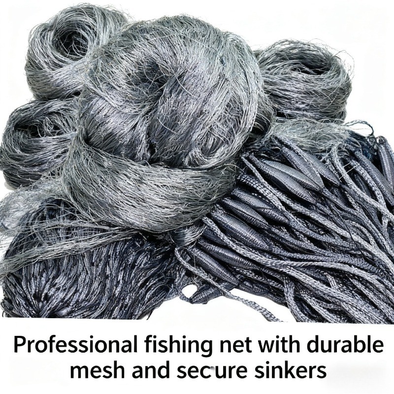 1.8m x 30m three-layer handmade nylon tip floating sticky net fishing ...