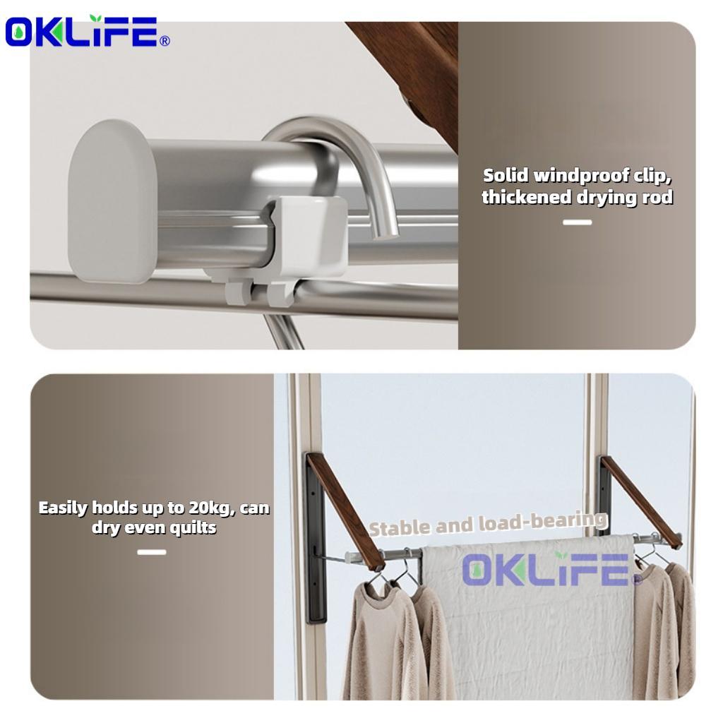 Wall-Mounted Telescopic Foldable Clothes Drying Rack view 6