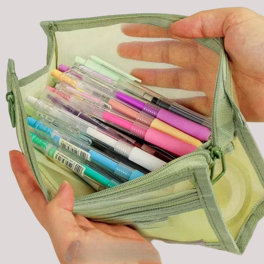 POPmaker Tas Pensil 2 Lapis Transparan Serbaguna - Gambar 4