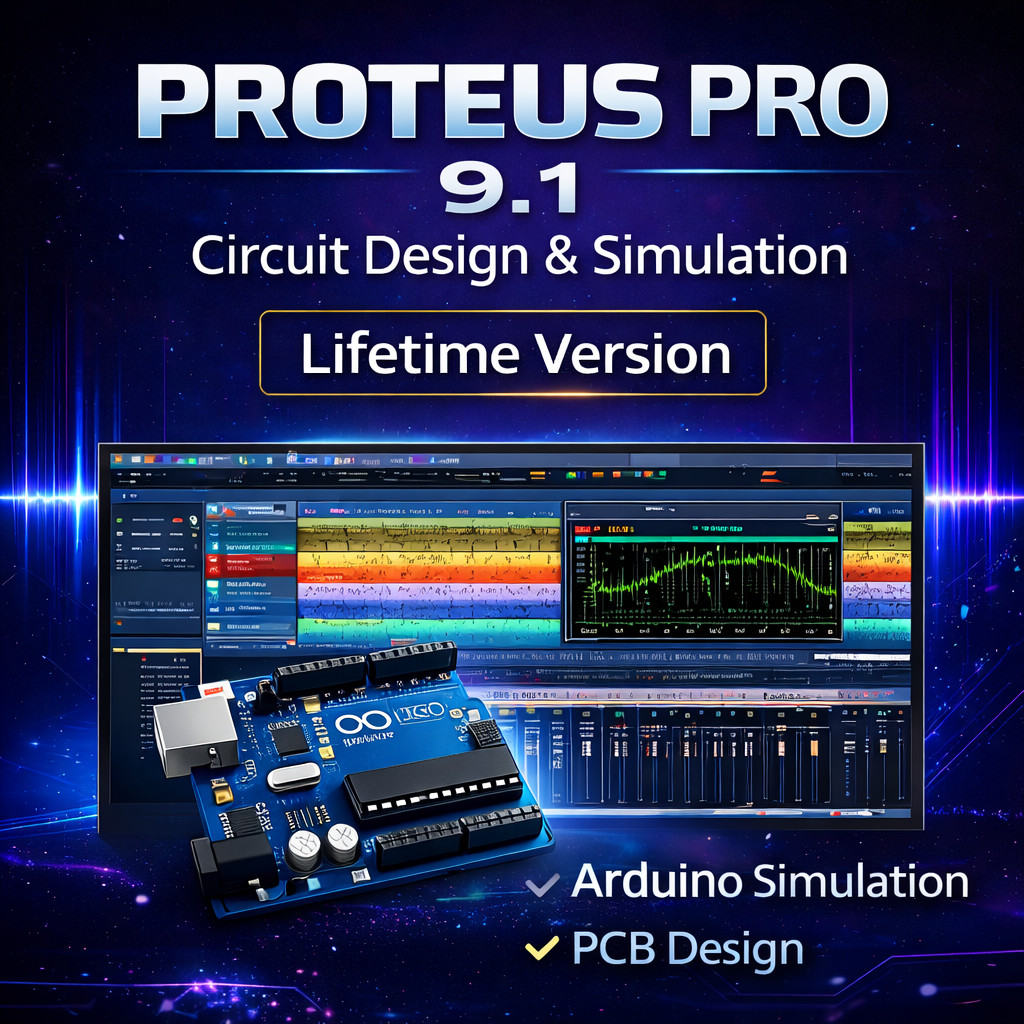 Proteus Pro 9.1 SP2 (Full Libraries) Arduino Uno Simulation Latest 2026 ...