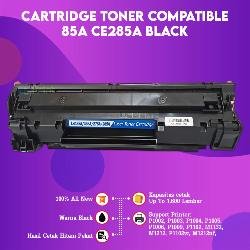 FixPrint Cartridge Toner Xantri Premium Grade Xantri 85A CE285A 35A 36A 325 326 LBP6030 MF3010 Serbuk 85A Ink Toner Printer P1102 P1102w LBP6030 - Gambar 4