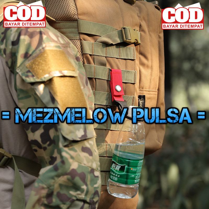 Mineral Bottle Hanger / Gantungan Botol Minum Buckle Hook Backpack Bottle Hanger Holder Botol - Gambar 2