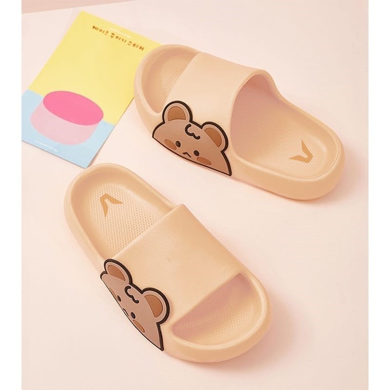 POPmaker shop Sandal Slop Wanita SP20 - Sandal Motif Lucu dengan Desain Fashion Trendy, Nyaman Dipakai untuk Kegiatan Sehari-hari COD - Gambar 4