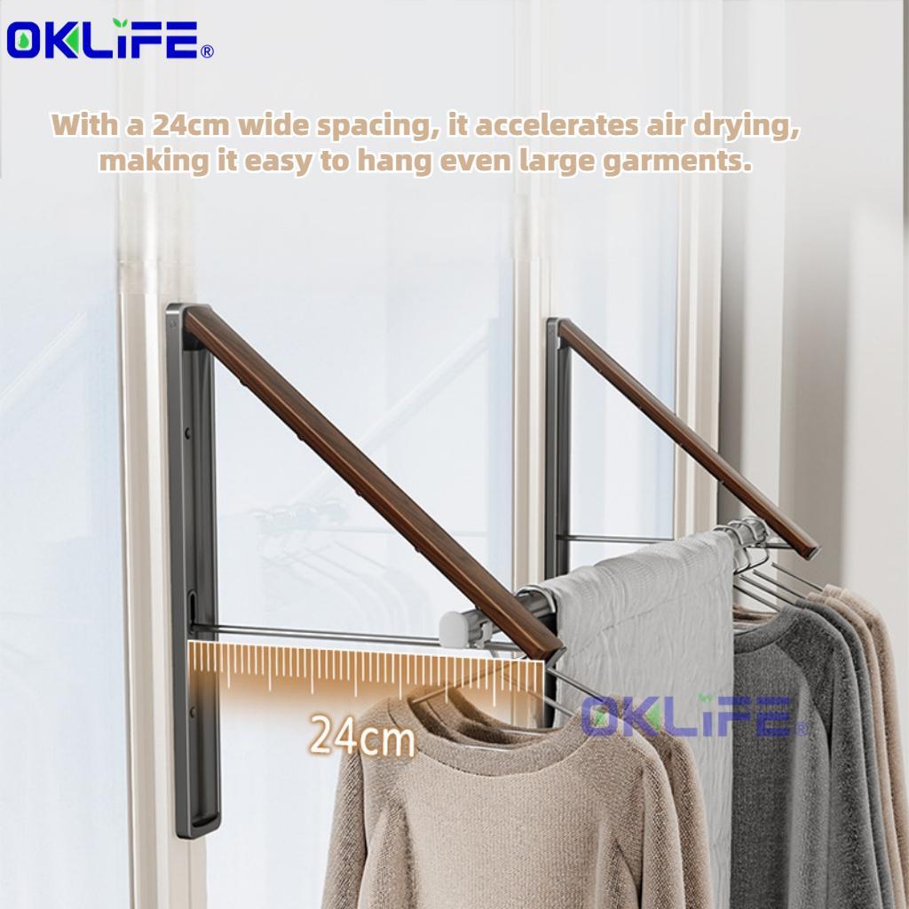 Wall-Mounted Telescopic Foldable Clothes Drying Rack view 4