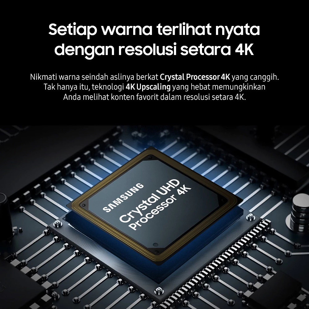 Samsung 43" Crystal UHD 4K UE100F 4K Smart TV - Gambar 3