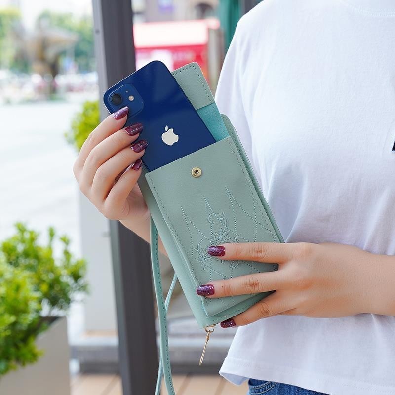 POPmaker shop Tas Selempang Handphone Wanita Q62 / Tas Multifungsi​ - Model Sederhana untuk Membawa HP dan Kebutuhan Harian dengan Praktis COD - Gambar 3