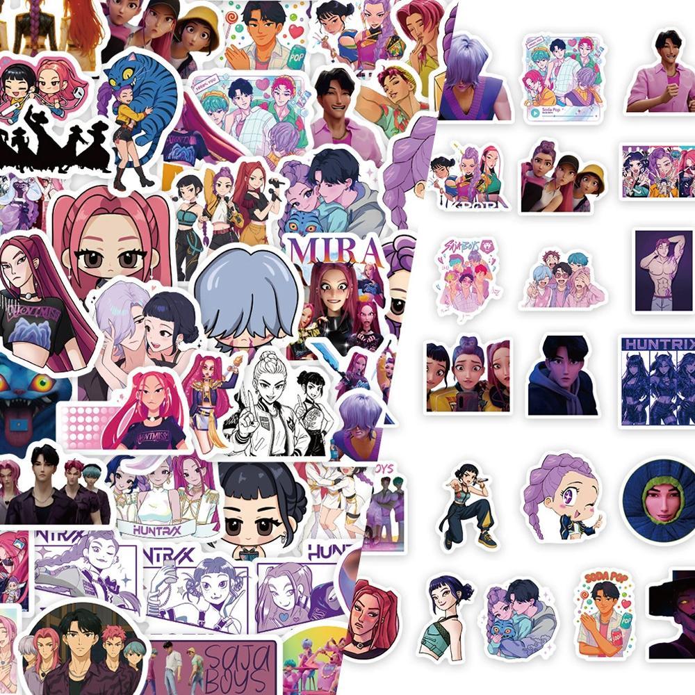 Kpop Demon Hunters Stickers Saja Boys Stickers Huntrix Decals Anime Diy ...