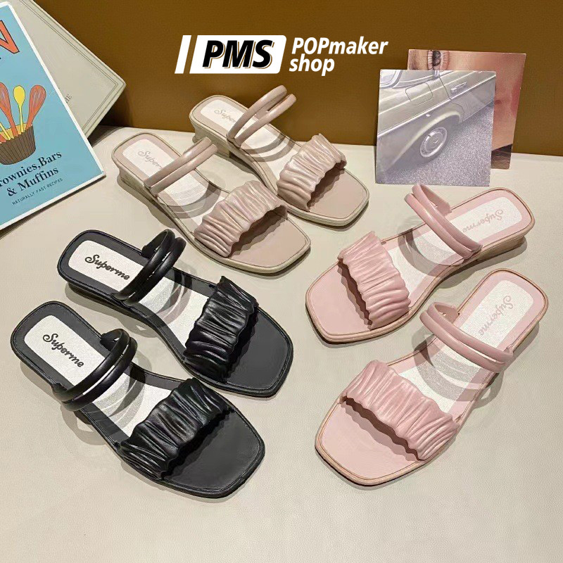 POPmaker Sandal Heels Karet 3cm Anti Slip Jelly