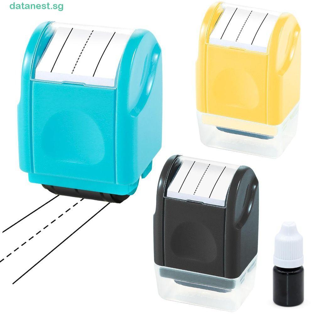 DATANEST Dashed Handwriting Lines Stamp, Plastic Efficient Line Rolling ...