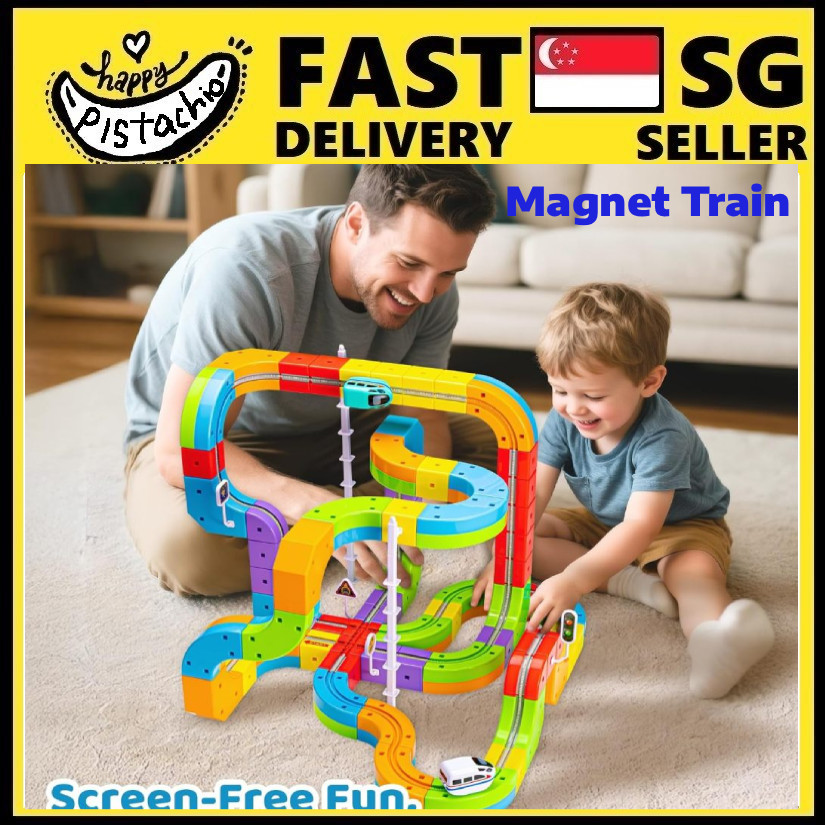 magnetic train Electric Train Set Flexible Race Track for Kids monorail ...