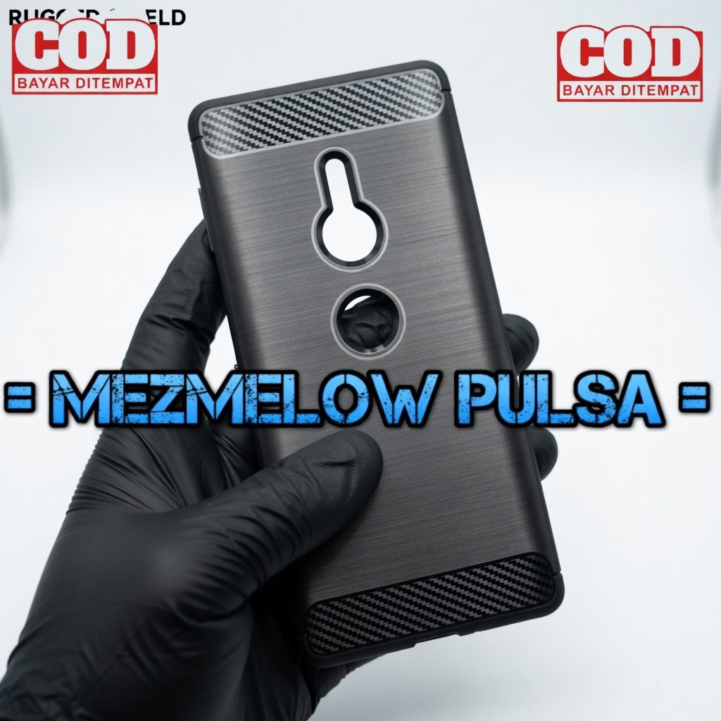 Soft Case Fiber Carbon Casing Caseng Softcase Case SONY XPERIA XZ2 BIASA