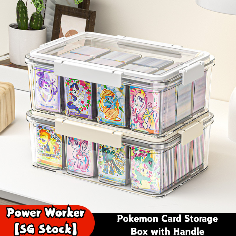【SG Stock】Transparent Stackable Card Storage Box | Acrylic Dustproof ...