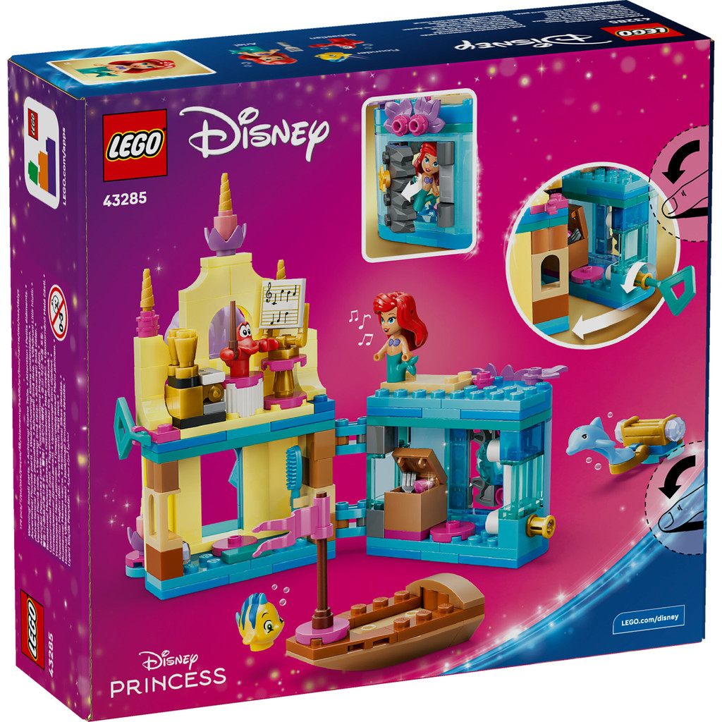 LEGO Disney Princess 43285 Ariel's Magical Mini Palace (179 Pieces), Building Block, Toys, Bricks - Gambar 4